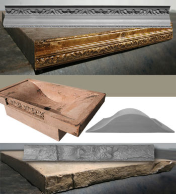 Reusable Concrete Molds
great for fireplaces,
countertop edges, sinks, & more!